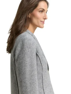 Slim Fit Blazer in Melange-Optik medium silver grey melange