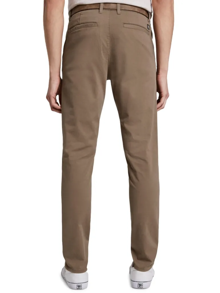 Slim Fit Chino Hose mit Gürtel honey camel beige