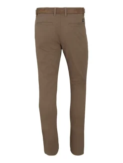 Slim Fit Chino Hose mit Gürtel honey camel beige