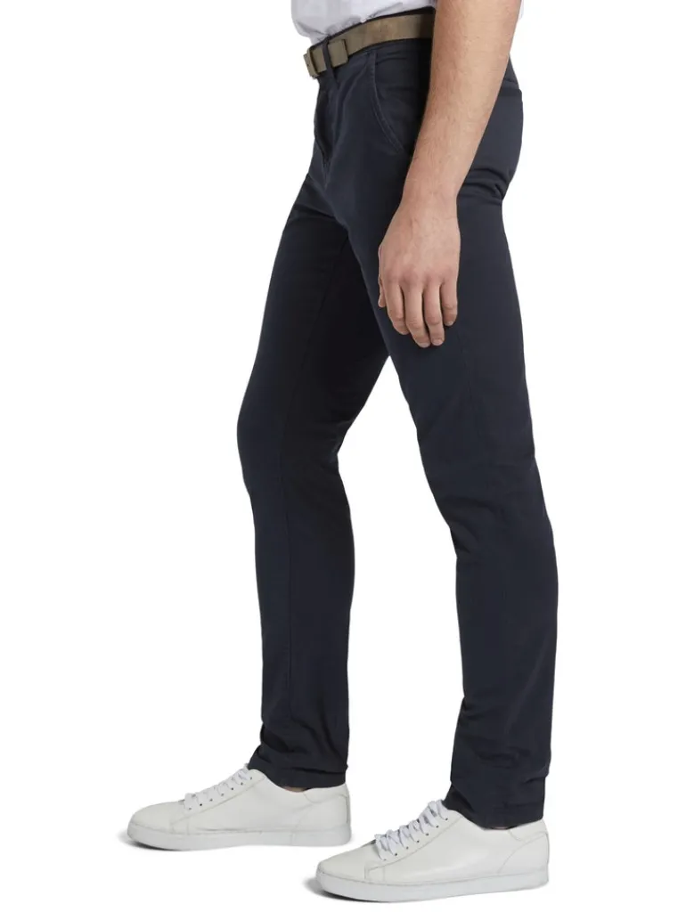 Slim Fit Chino Hose mit Gürtel sky captain blue