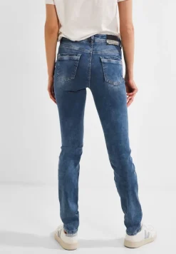 Slim Fit Jeans in Mittelblau mid blue wash