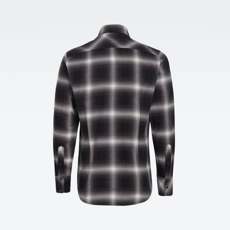 3301 slim shirt ls dk black dale check