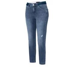 Slim Sport mid blue used wash