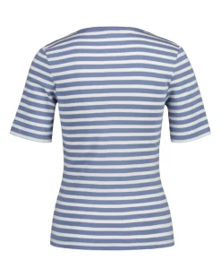 SLIM STRIPED T-SHIRT blue water