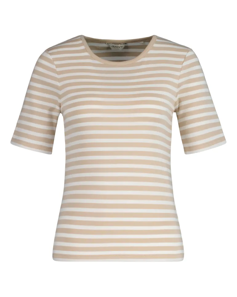 SLIM STRIPED T-SHIRT dry sand
