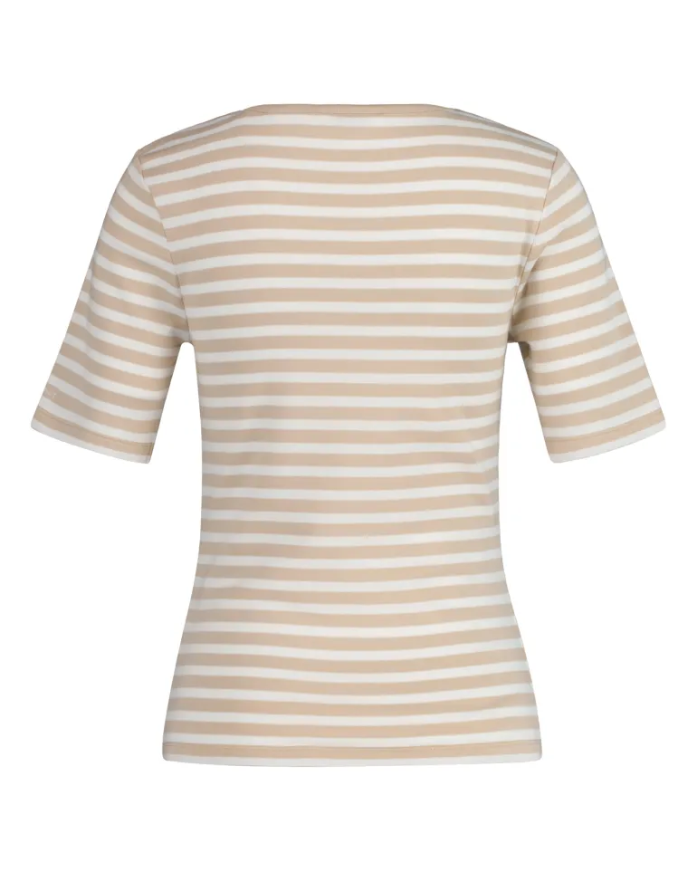 SLIM STRIPED T-SHIRT dry sand