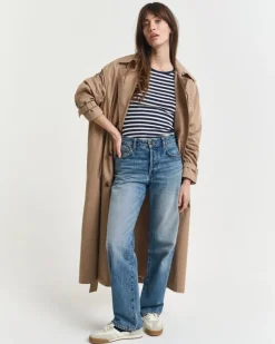SLIM STRIPED T-SHIRT evening blue