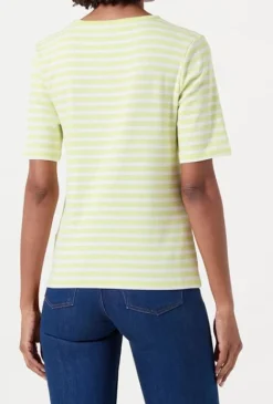 SLIM STRIPED T-SHIRT pastel lime