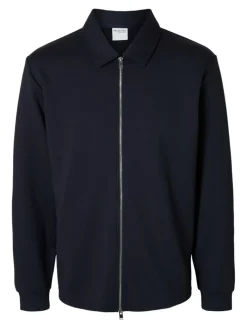 SLMEMANUEL SOFT FULL ZIP SWEAT NOOS sky captain