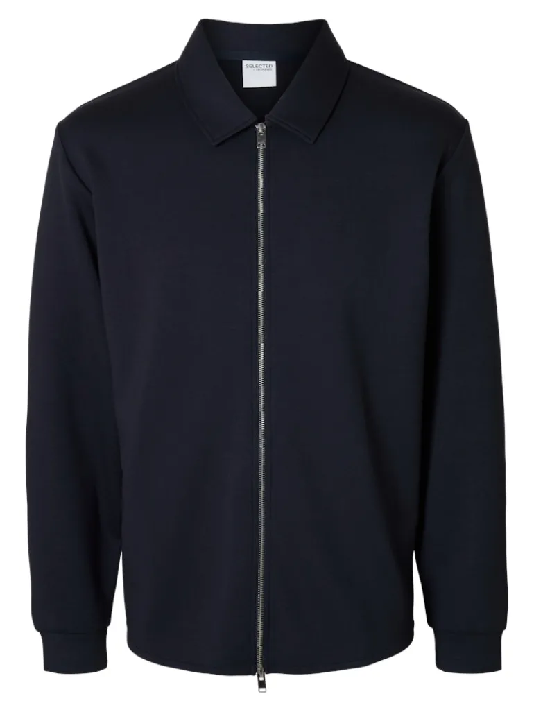 SLMEMANUEL SOFT FULL ZIP SWEAT NOOS sky captain