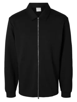 SLMEMANUEL SOFT FULL ZIP SWEAT NOOS black