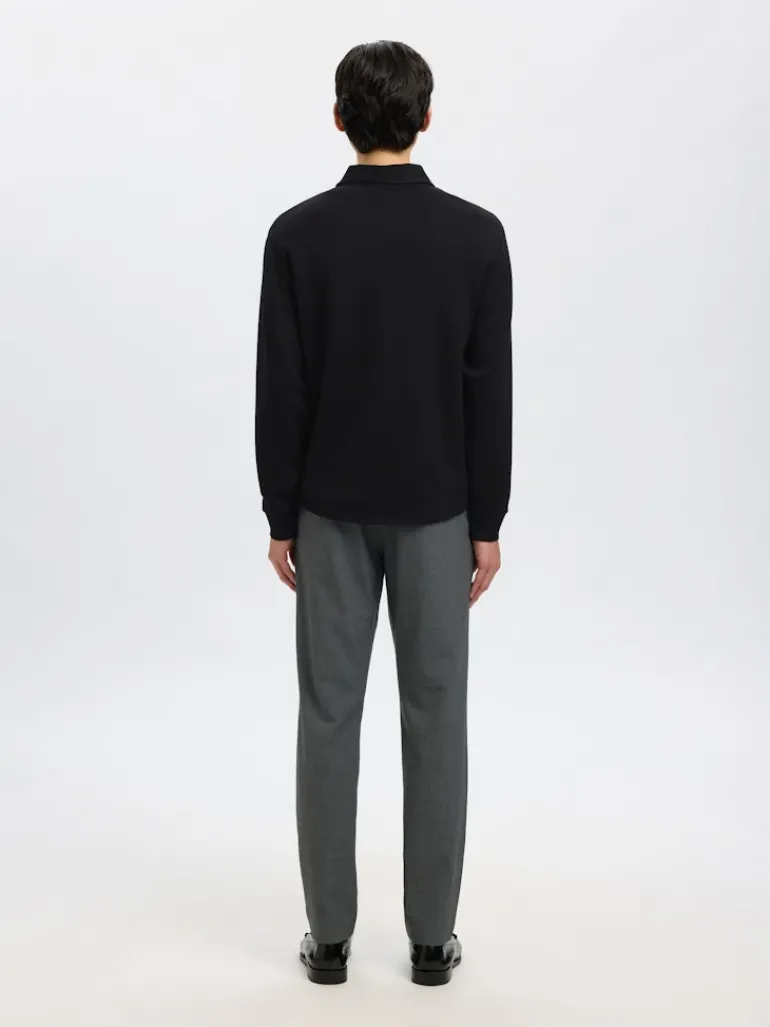 SLMEMANUEL SOFT FULL ZIP SWEAT NOOS black