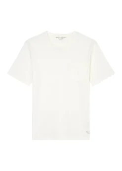 Slub-Jersey-T-Shirt regular white cotton