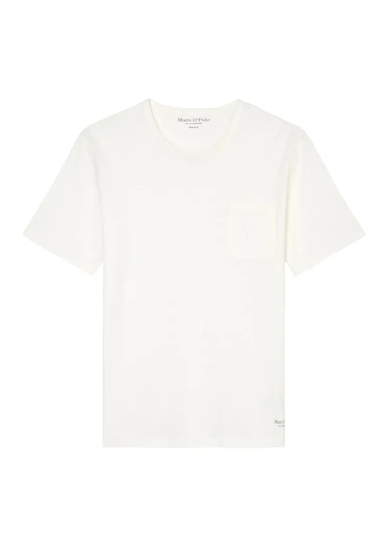 Slub-Jersey-T-Shirt regular white cotton