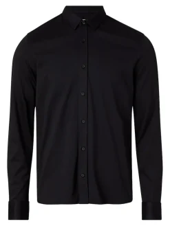 SMOOTH COTTON POCKET SLIM SHIRT ck black
