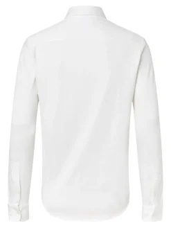 SMOOTH COTTON POCKET SLIM SHIRT bright white