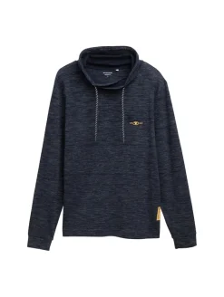 Snood Langarmshirt mit Brusttasche sky captain blue stripy inject