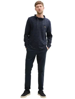 Snood Langarmshirt mit Brusttasche sky captain blue stripy inject