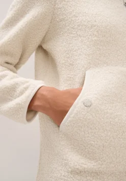 Softe Jacke mit Zipper teddy vanilla white