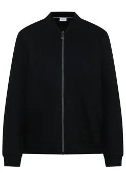 Softe Piquée Jacke black