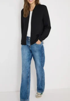 Softe Piquée Jacke black