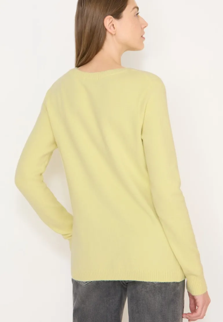 Softer Pullover in Unifarbe iced yellow
