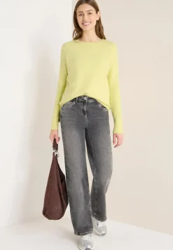 Softer Pullover in Unifarbe iced yellow