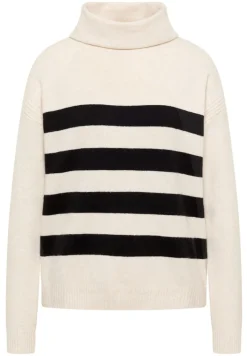 Softer Rollkragenpullover light greige melange