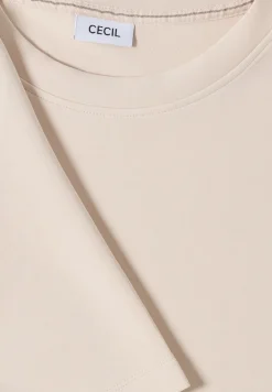 Softes Cupro Touch T-Shirt oat milk beige