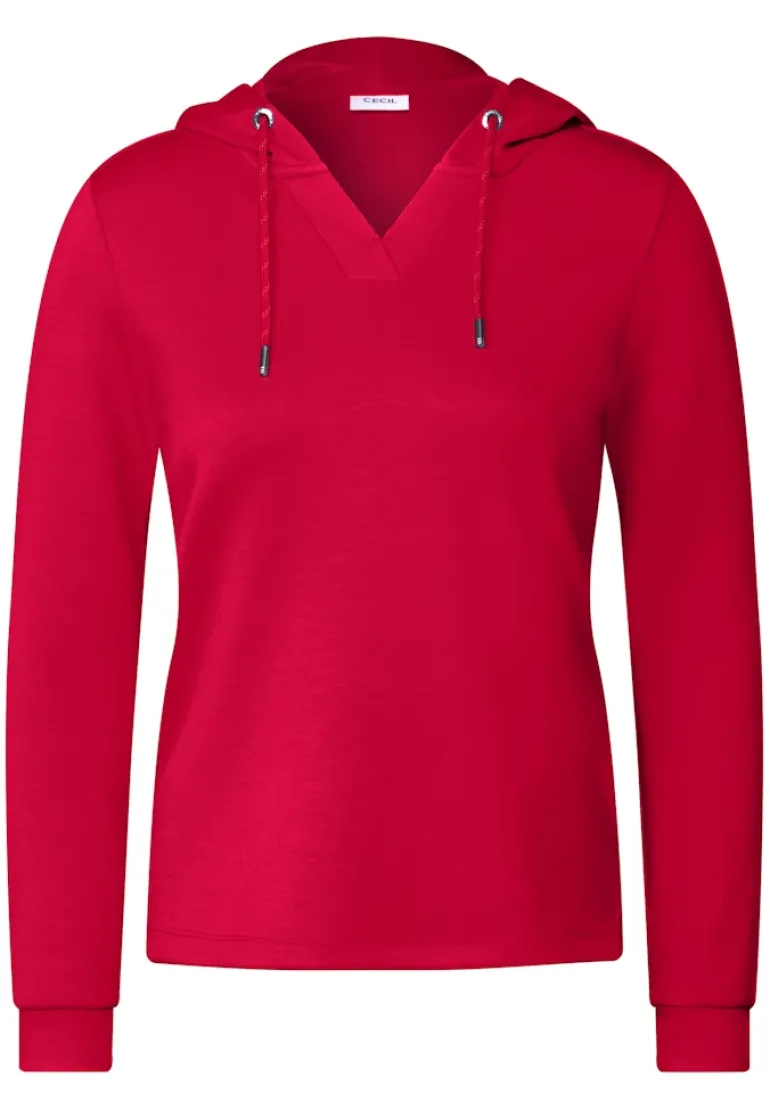Softes Kapuzenshirt granita red