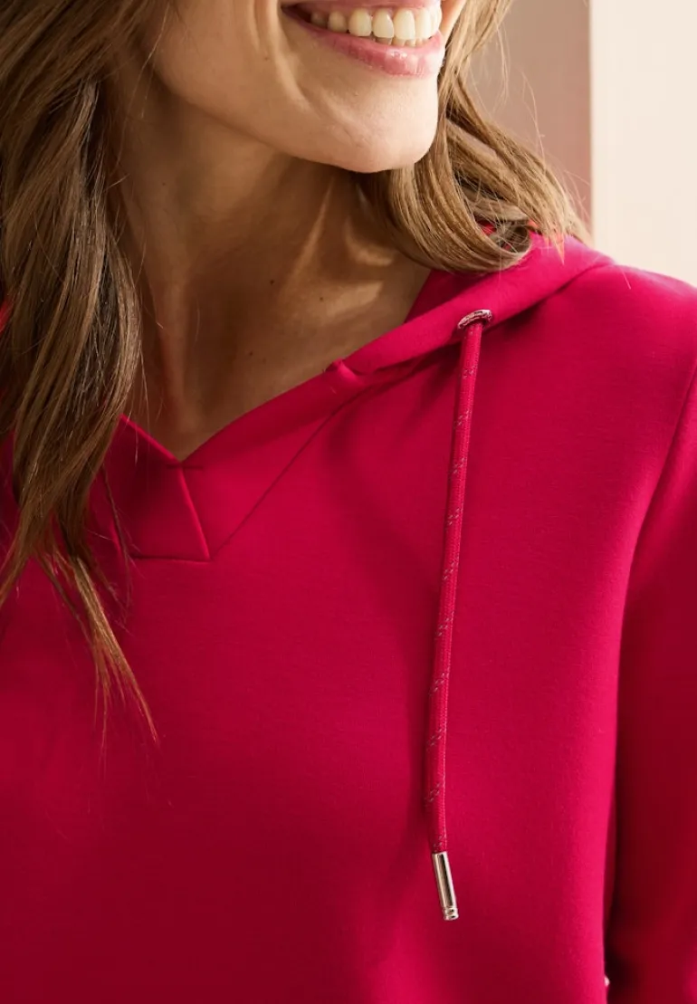 Softes Kapuzenshirt granita red