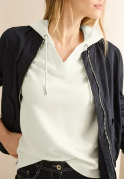 Softes Kapuzenshirt vanilla white