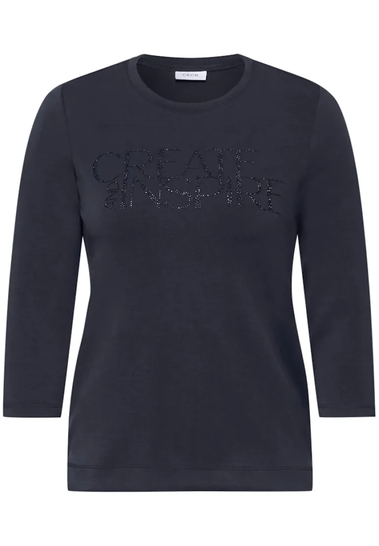 Softes Shirt mit Wording universal blue