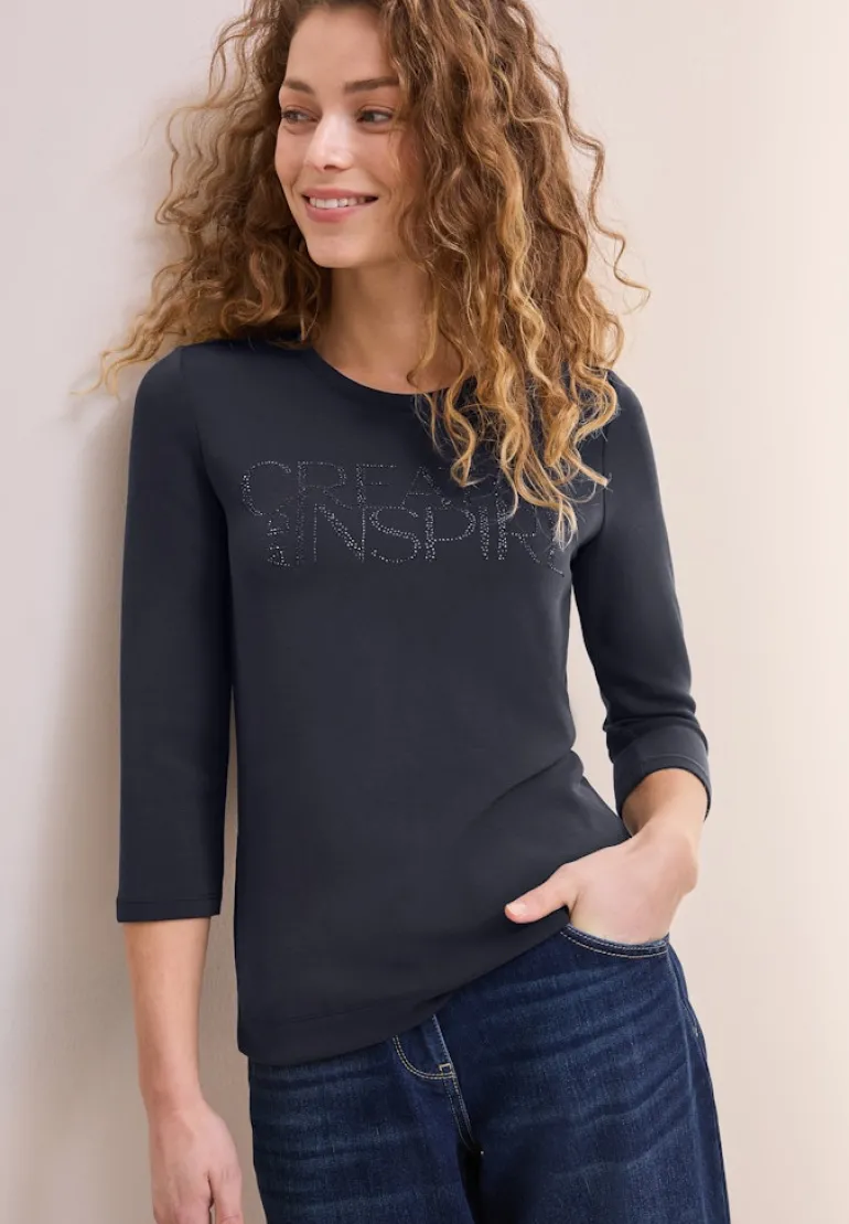 Softes Shirt mit Wording universal blue