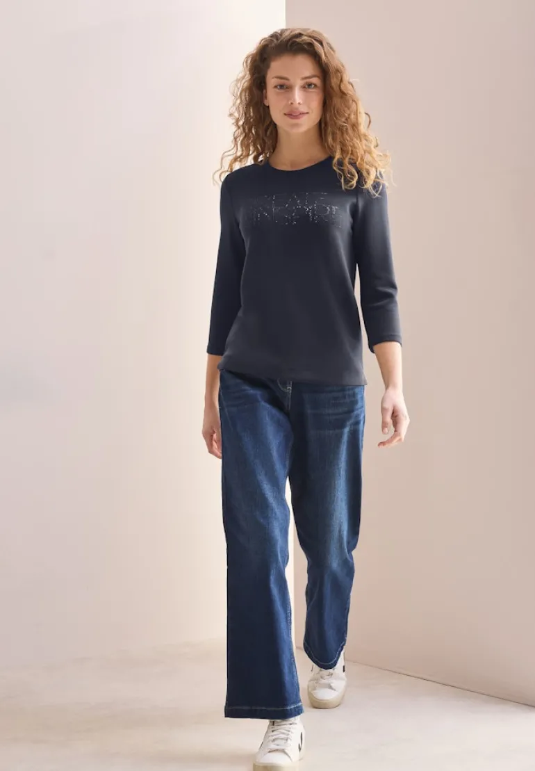Softes Shirt mit Wording universal blue