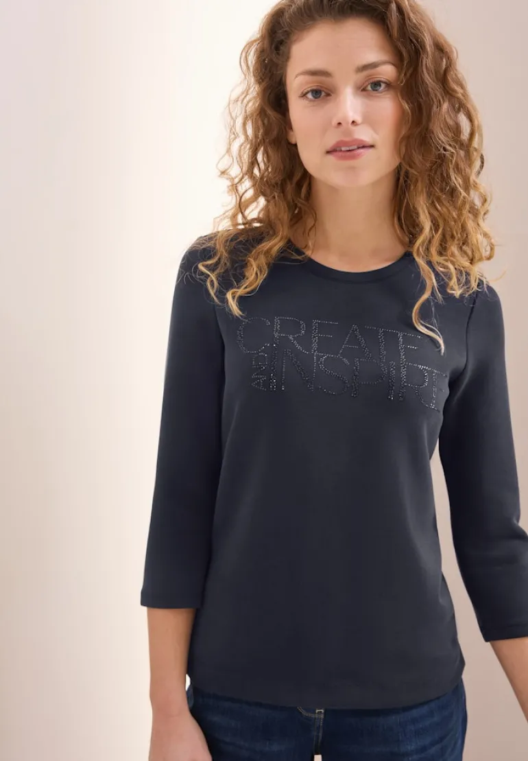 Softes Shirt mit Wording universal blue