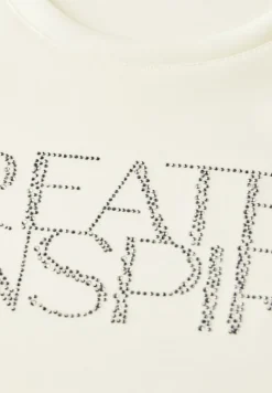 Softes Shirt mit Wording vanilla white