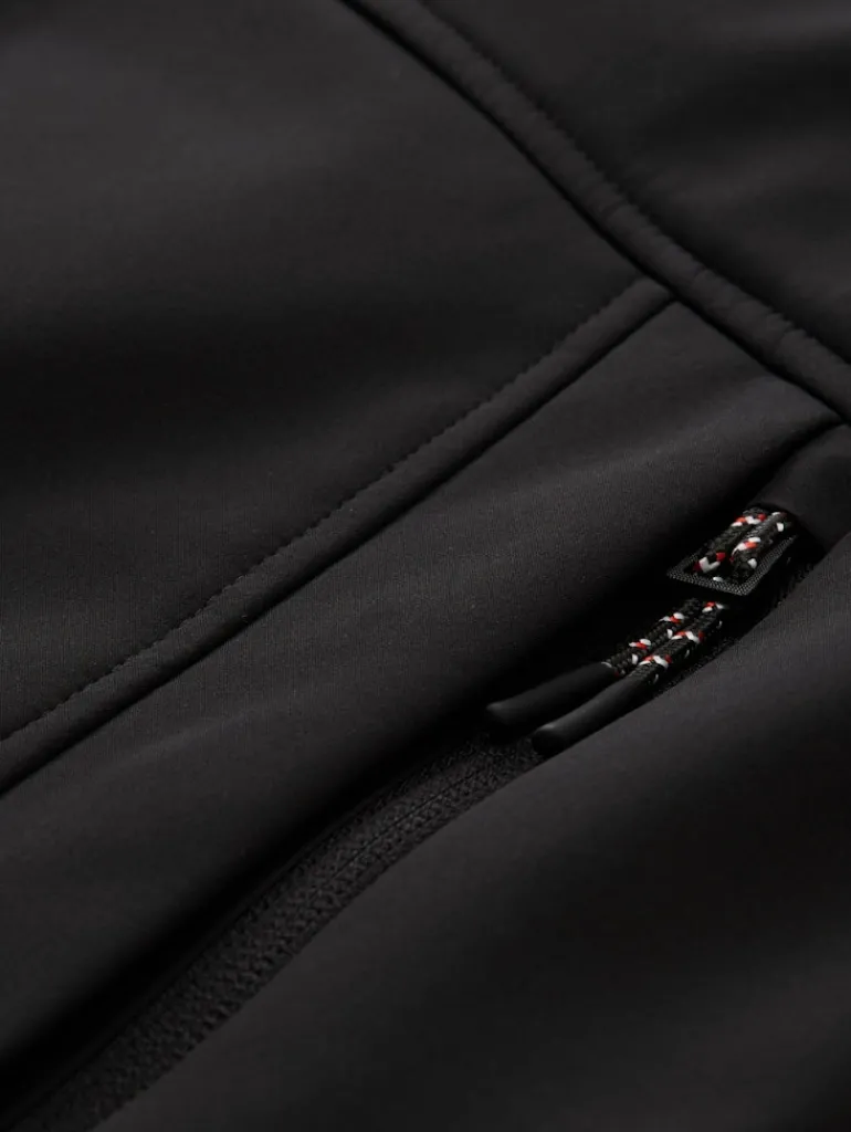 Softshell Jacke mit Kapuze black