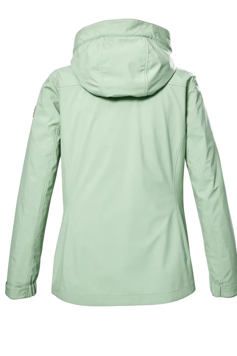 Softshelljacke mit Kapuze 00785- hellmint