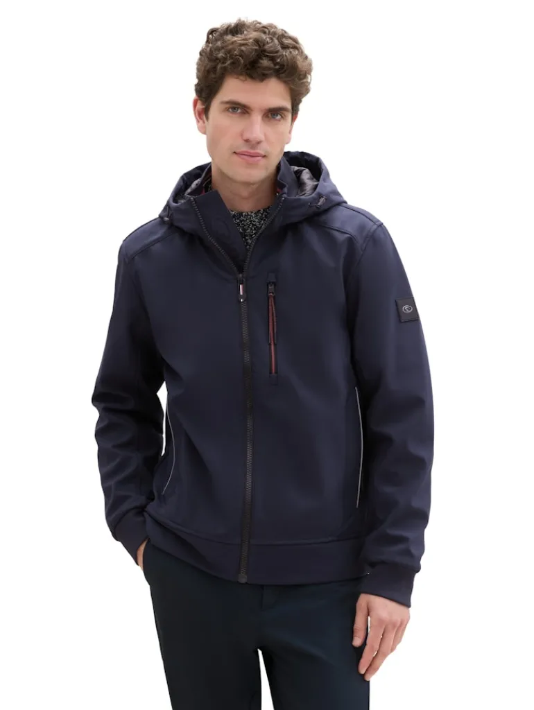 Softshell Jacke mit Kapuze sky captain blue