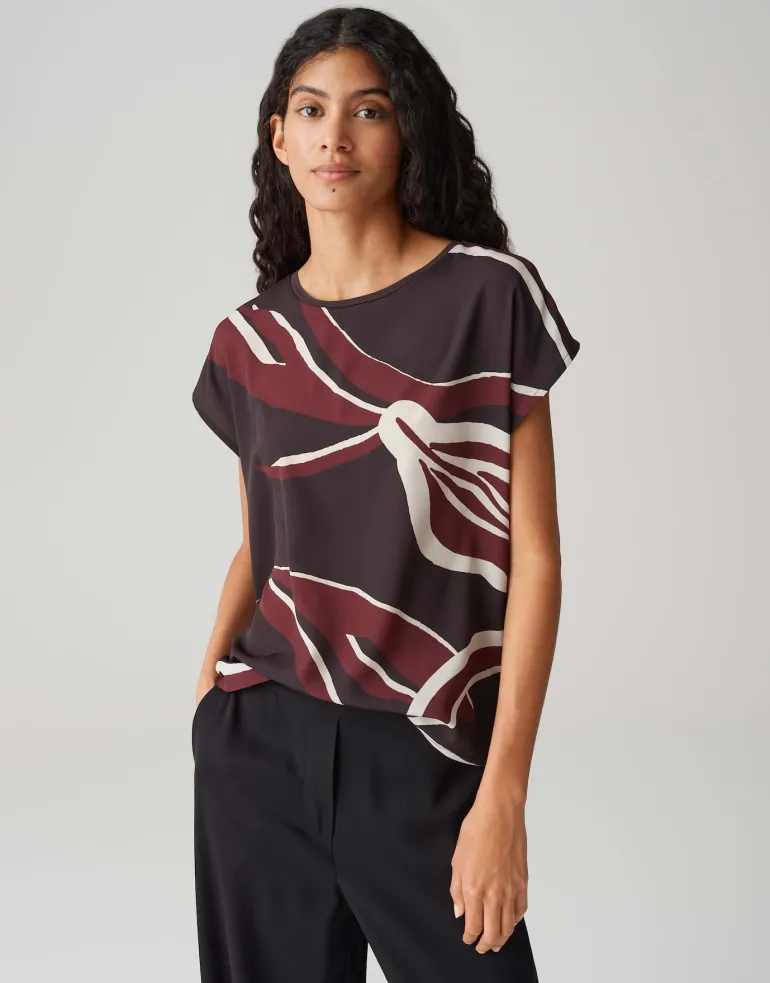 Sopika print midnight brown
