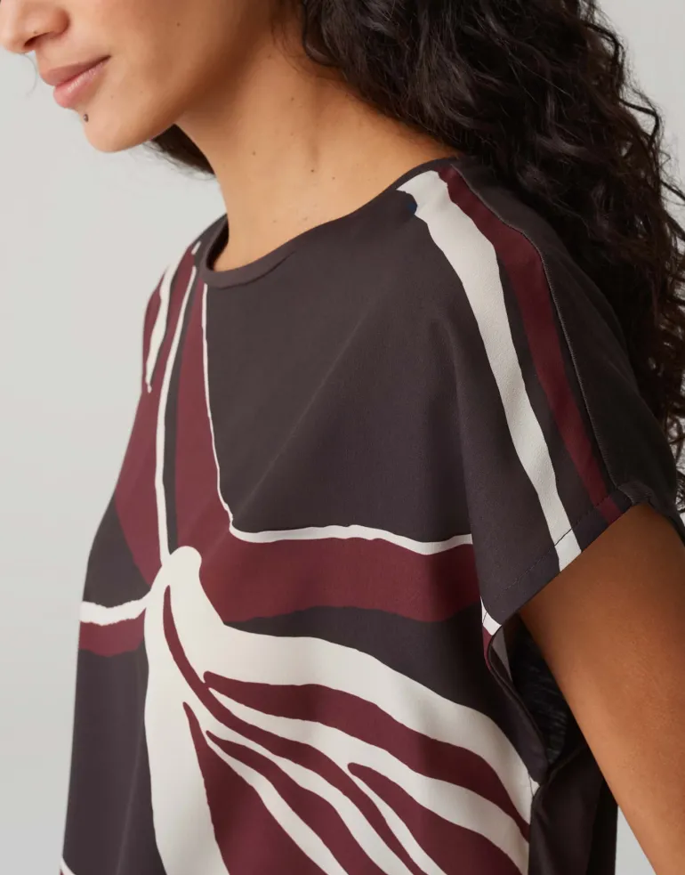 Sopika print midnight brown