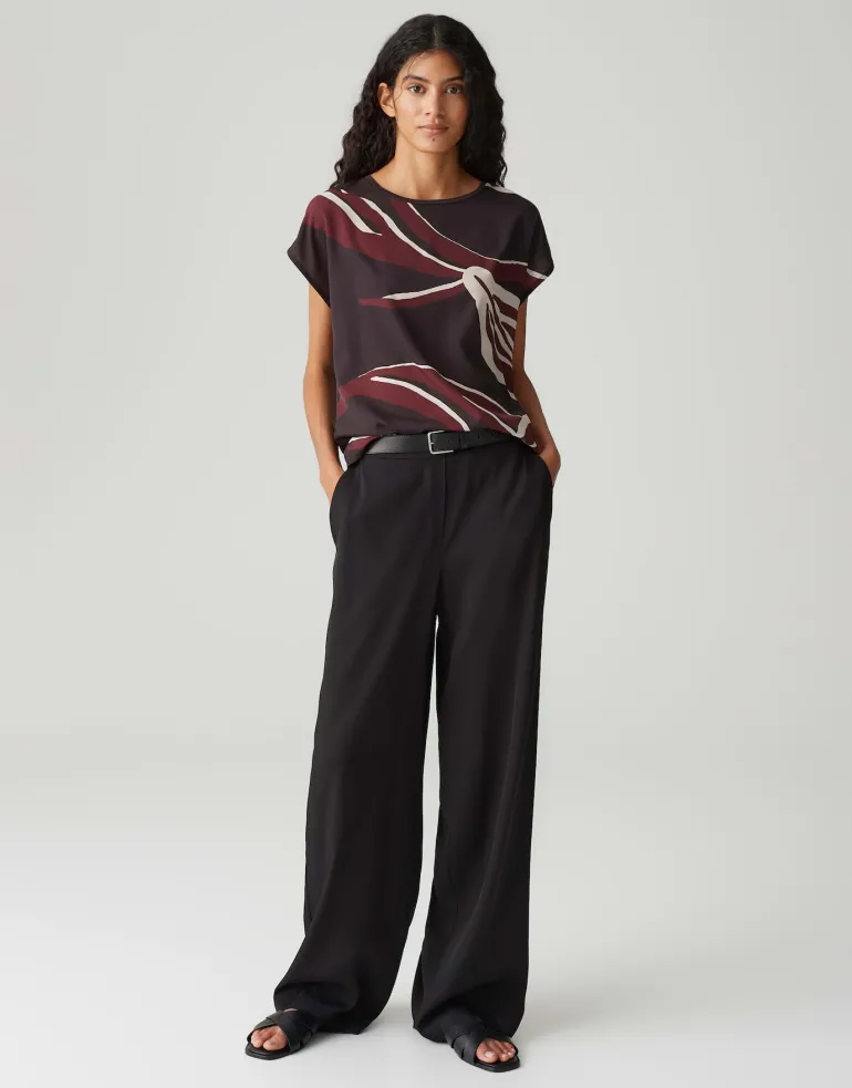 Sopika print midnight brown