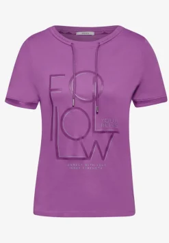 Sportives Shirt mit Wording iced violet