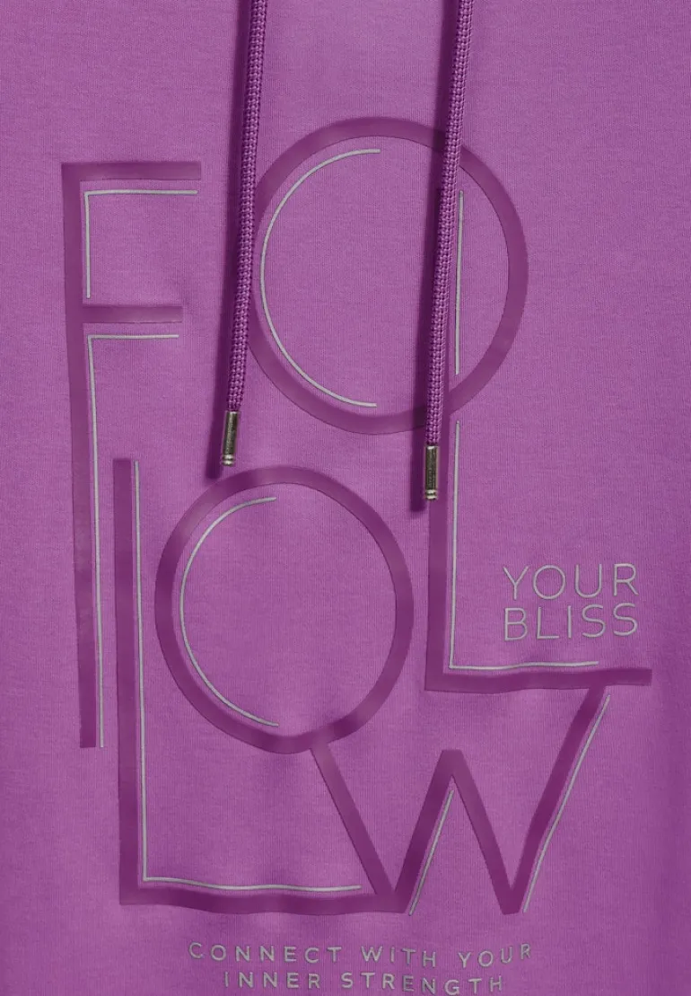 Sportives Shirt mit Wording iced violet