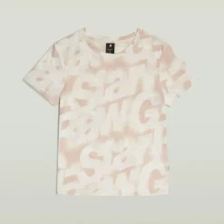 Sprayed letters r t wmn liquid pink sprayed letters