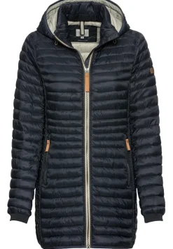 Steppjacke aus recyceltem Polyamid navy