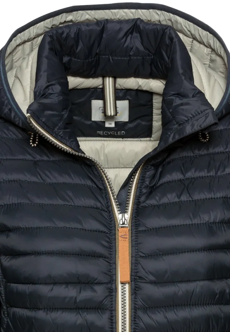 Steppjacke aus recyceltem Polyamid navy