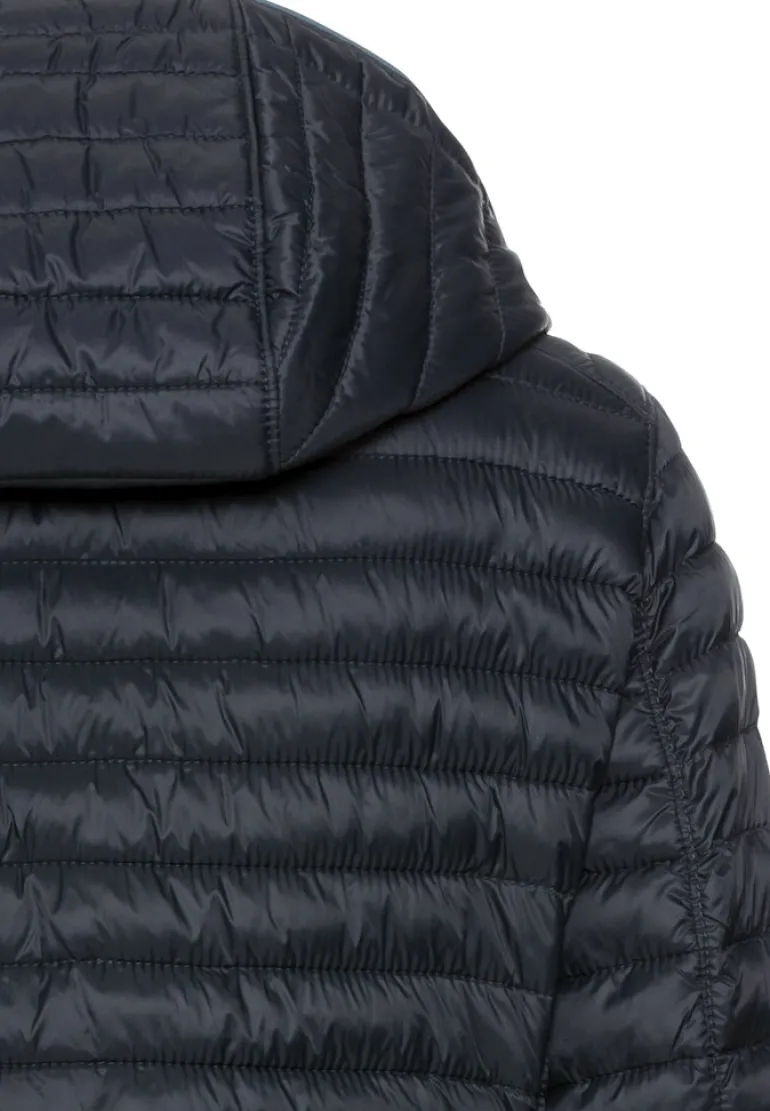 Steppjacke aus recyceltem Polyamid navy