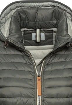 Steppjacke aus recyceltem Polyamid khaki